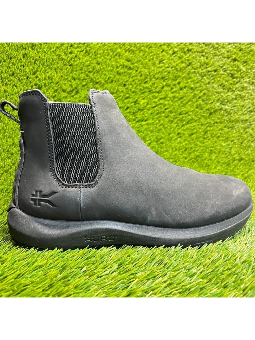 Kuru Draft Salo Mens Size 8.5 Triple Black Casual Outdoor Leather Chelsea Boots